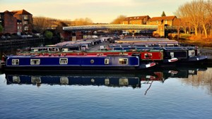 Houseboats at Sunset