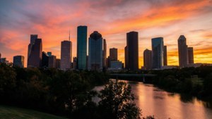 Houston Sunset Skyline