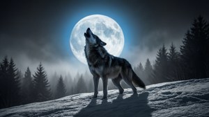 Howling Direwolf Moon