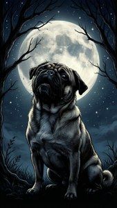 Howling Pug Moon