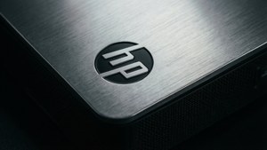 HP Logo Close-up