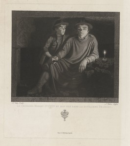 Hubert Goffin en zijn zoon in een steenkolenmijn