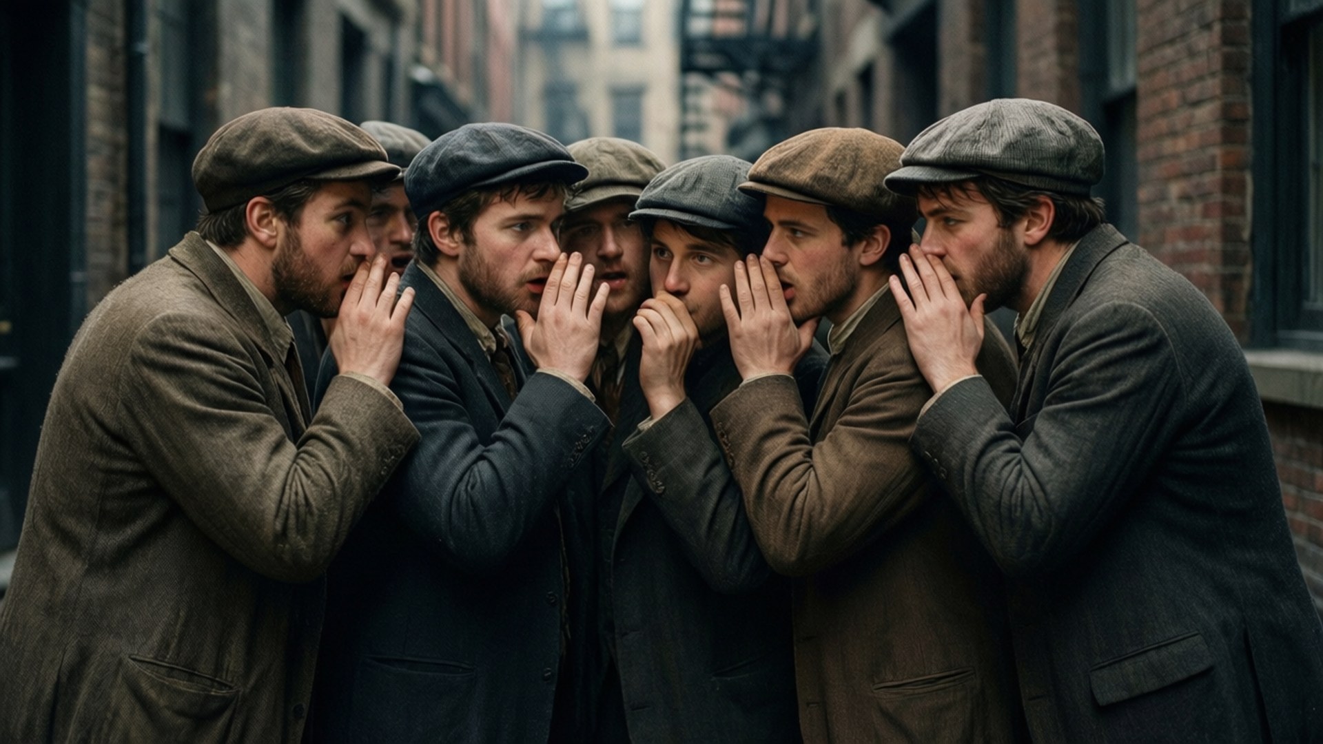 Huddle Plotting Newsies by Wallpapers.art Studio