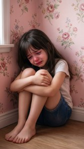 Hugging Knees in Corner