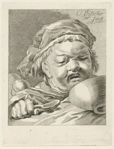 Huilend kind met nap