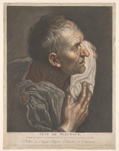 Huilende man