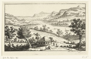 Huis aan de oever van een rivier