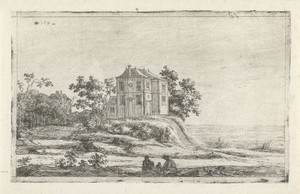 Huis in een heuvellandschap