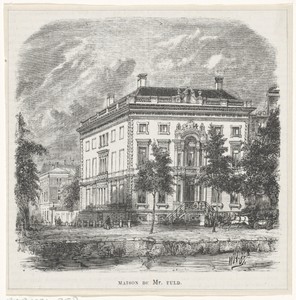 Huis van bankier Elias Fuld op de hoek van de Keizersgracht en het Molenpad te Amsterdam