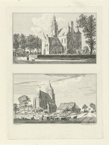 Huis Zevenaar en de kerk te Zevenaar