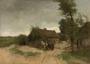 Huisje aan de zandweg