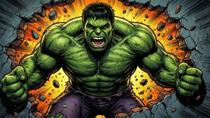 Hulk Smash Pop Art