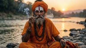 Human Form Sunset Smoke