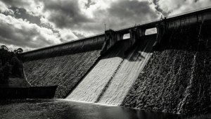 Hume Dam Monochrome