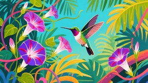 Hummingbird Garden Morning Glory