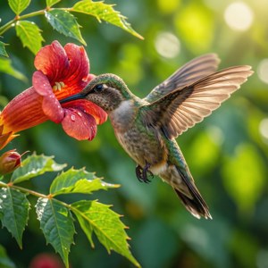 Hummingbird in Flight