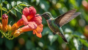 Hummingbird Spring Visit