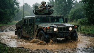 Humvee Mud Splash