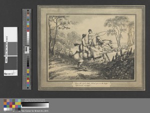 Hunting, Shooting, etc. [set of six]: "3. Throw the broad ditch behind you"