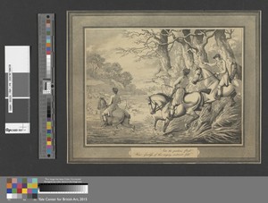 Hunting, Shooting, etc. [set of six]: 4. "Into the perilous flood"