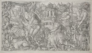 Huntsman Presenting a Gift to a King