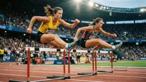 Hurdle Race Action