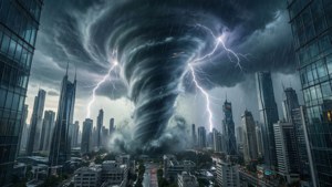 Hurricane Over Neon City