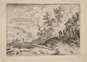 Hut with the Remains of a Hedge
