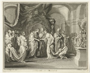 Huwelijk van Athenais en keizer Flavius Theodosius, 421