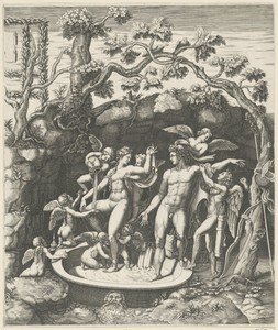 Huwelijksfeest van Amor en Psyche (rechter deel)
