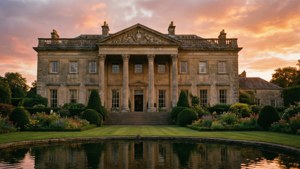 Hylands House Sunset