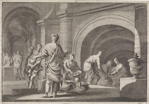 Hyrkanus rooft de kostbaarheden uit het graf van David