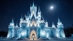 Ice Castle at Night