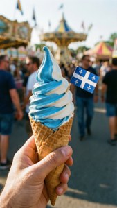 Ice Cream and Flag