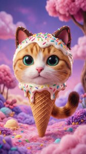 Ice Cream Cat Dream