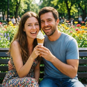 Ice Cream Date in the Park