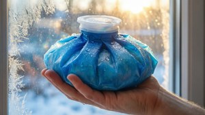 Ice Pack by Window