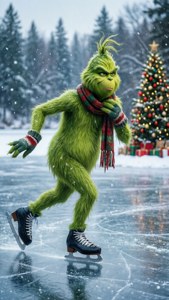 Ice Skating Grinch