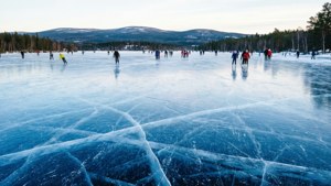 Ice Skating on Mjøsa
