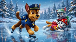 Ice Skating Pups
