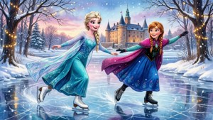 Ice Skating Sisters