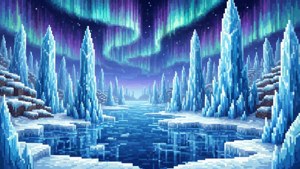 Ice Spikes Aurora