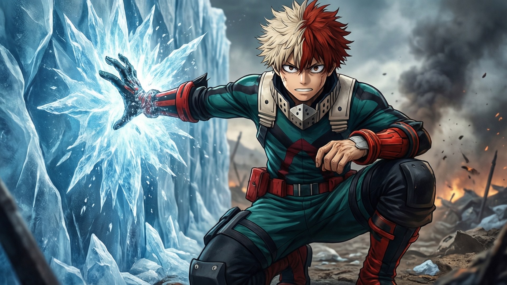 Ice Wall Guardian by Wallpapers.art Studio
