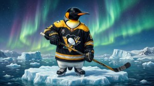 Iceberg Penguin Mascot