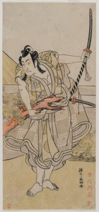 Ichikawa Monnosuke II as Soga no Gorō