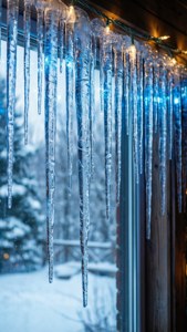 Icicle Lights Window