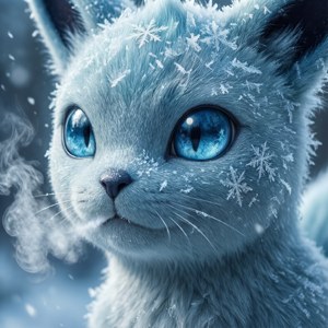 Icy Stare Close-up