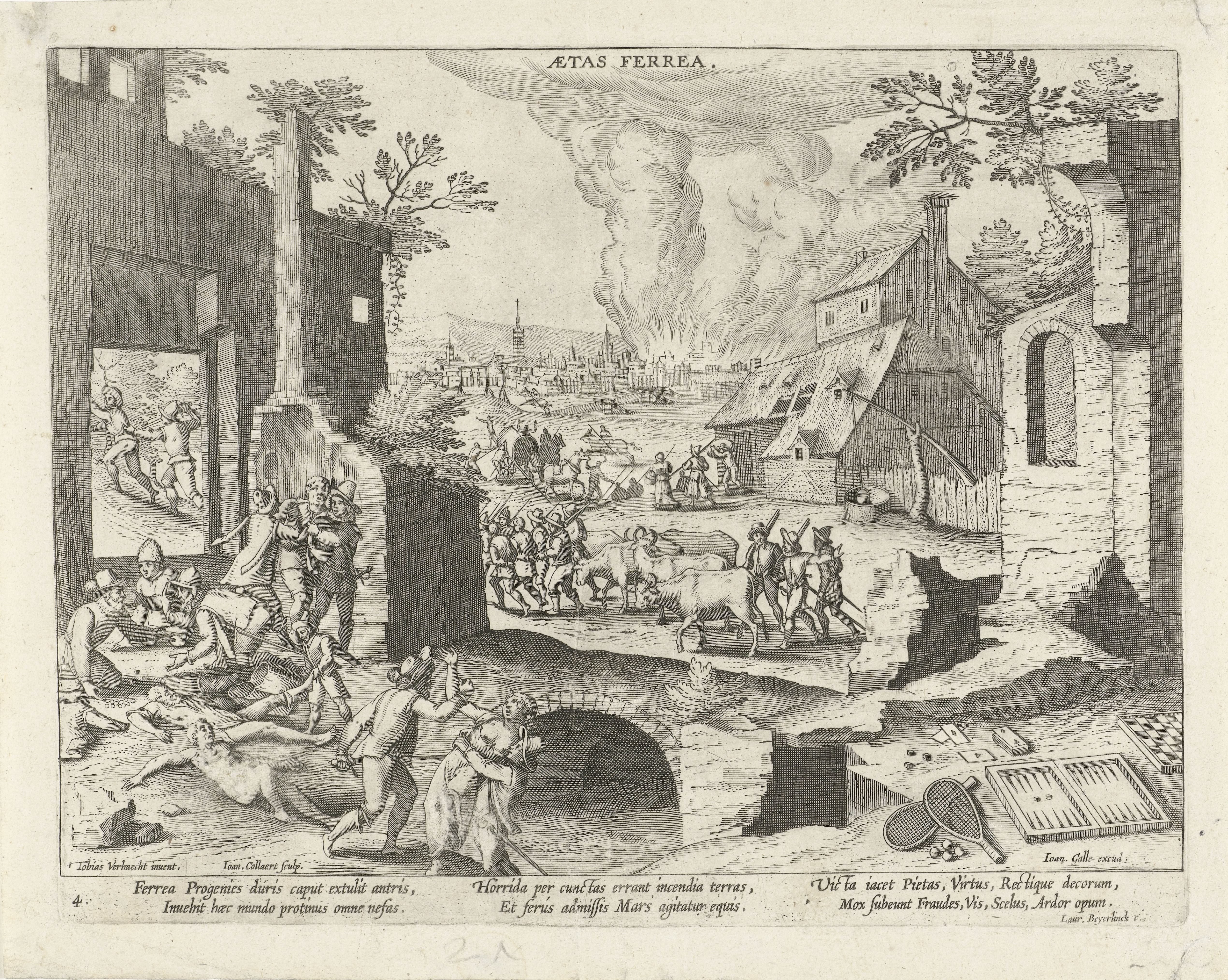 IJzeren tijdperk by Jan Collaert (II)