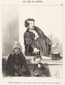 Il défend l'orphelin et la veuve, a moins...