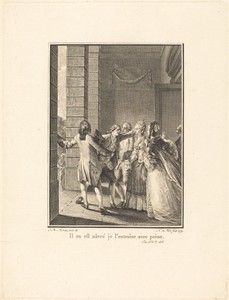 Il en est nâvre, je l'entraine avec peine